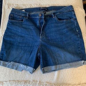 Dark wash Calvin Klein denim shorts
